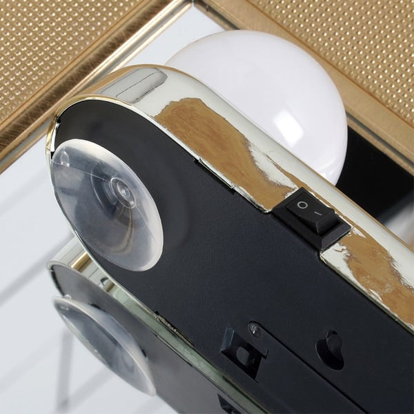 Lamper til spejl med sugekopper, 4 LED, 30,5 cm