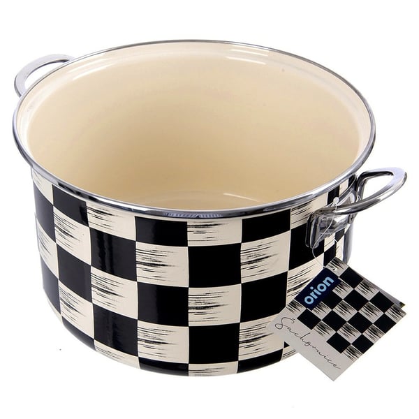 Emaljerad gryta Schackbräde 26 cm, 6,5 l