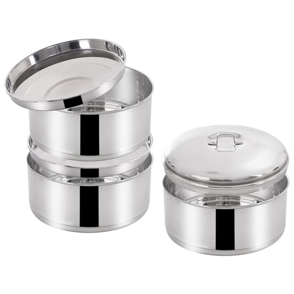 Stål 3-lags frokostdåse 3x1,3 l
