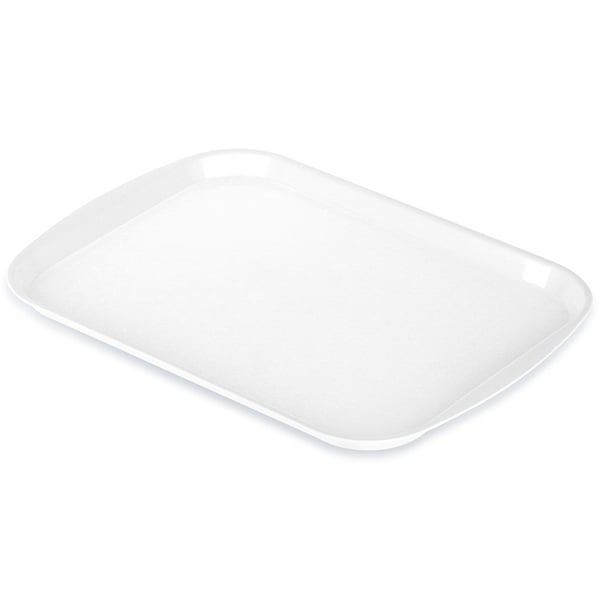 Serveringsbakke i plast hvid 43,5x31,5 cm Serveringsbakke i plast hvid 43,5x31,5 cm
