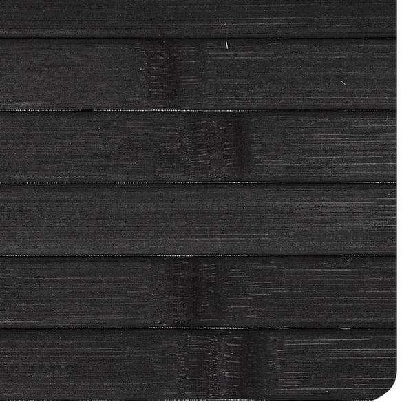Sort bambus bordmåtte rulbar 44x24 cm