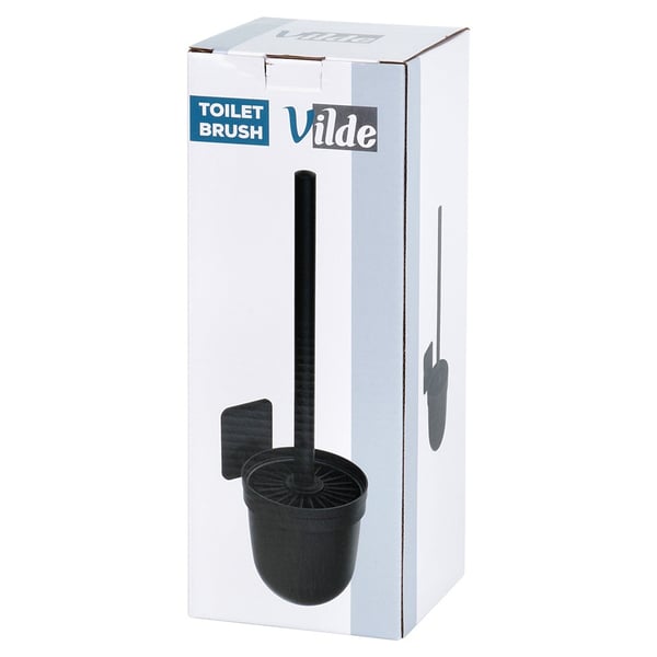 Silikoninen WC-sivellin säiliöllä riippuva musta 35 cm