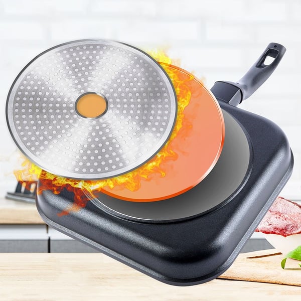 Grillpanna granit kvadratisk GRANDE 26x26 cm
