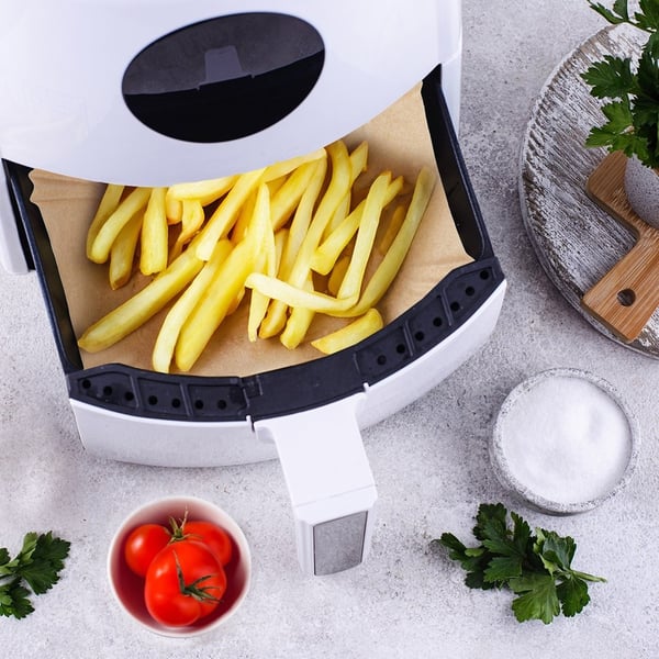 Öljytön Air Fryer -paperi neliö 21x21cm 200 kpl