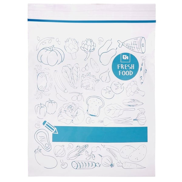 Blixtlåspåsar för mat 1 l 20 st.