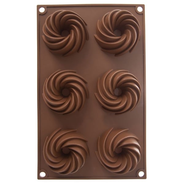 Muffinform silikone brun SILLINIE 28x17x3 cm