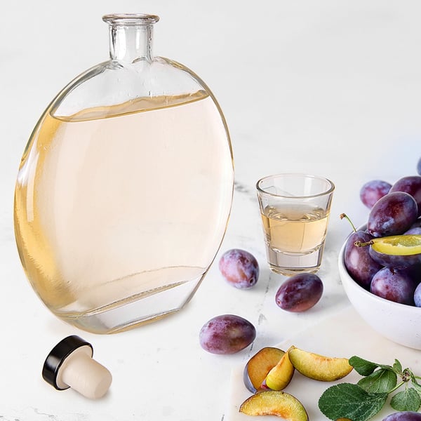 Glasflaska med kork 520 ml