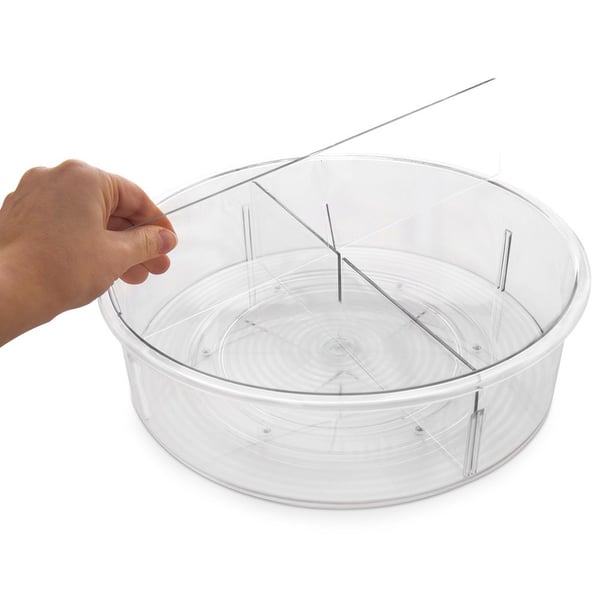 Roterande delad organisatorlåda 30 cm