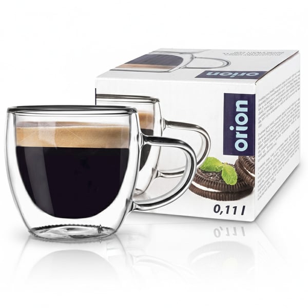 Lämpöinen espressolasi kaksinkertaisella seinällä DOUBLE 100 ml