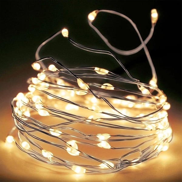 Julgransbelysning, tråd, 40 LED, 195 cm