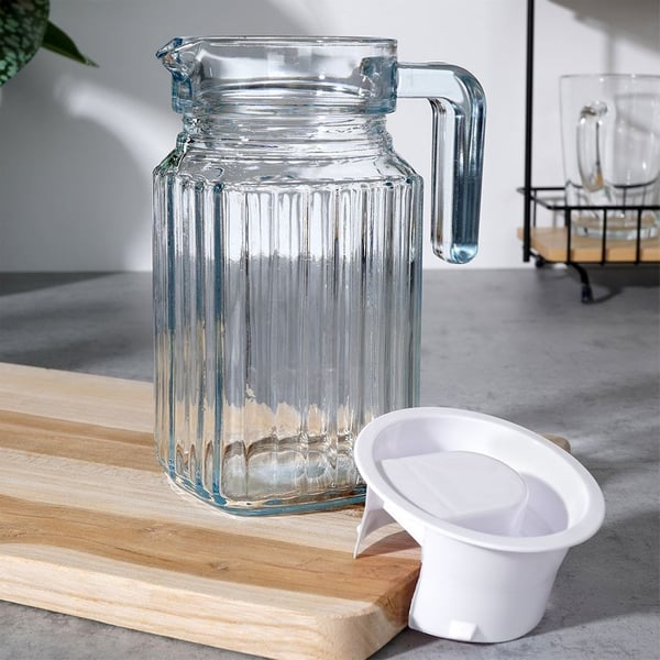 Lasinen kannu kannellinen 650 ml