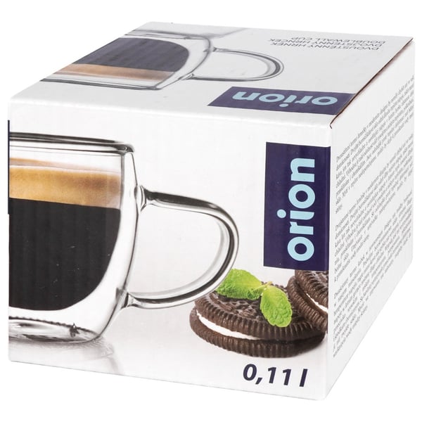Lämpöinen espressolasi kaksinkertaisella seinällä DOUBLE 100 ml