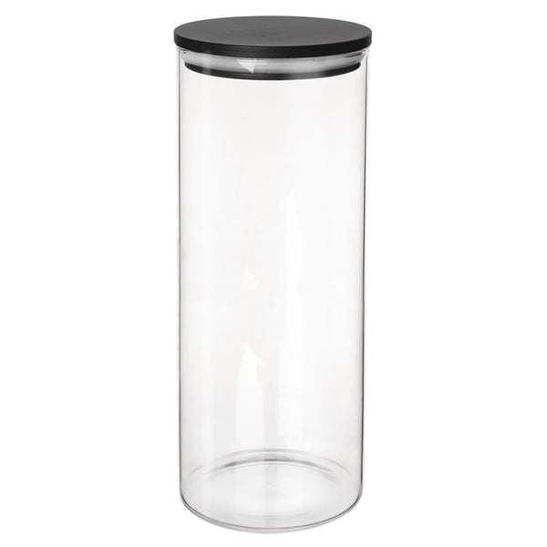 Glasbeholder til løse produkter med låg og tætning 1,2 l