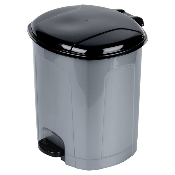 Muovinen poljinroskis, harmaa, 21 l