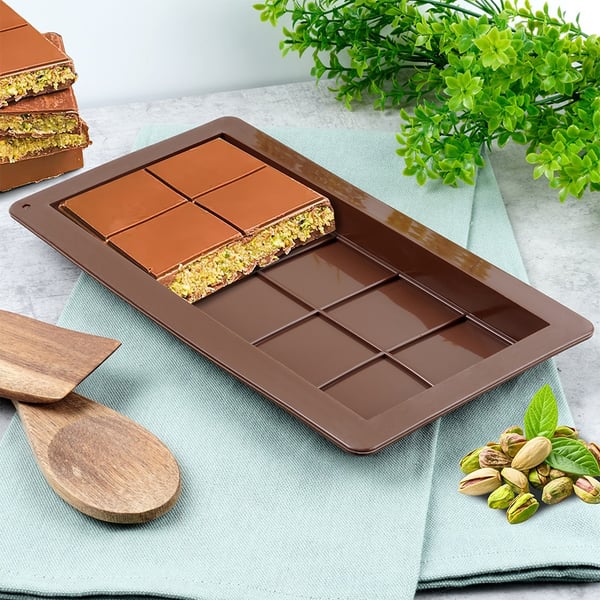 Silikoneform til Dubai-chokolade 25x13,5 cm