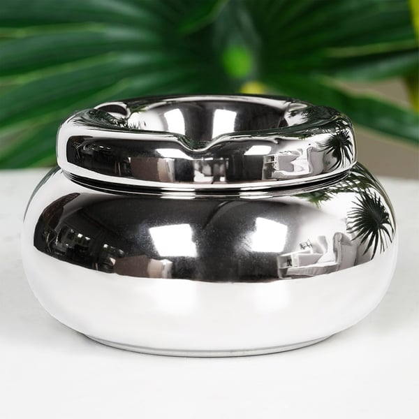 Askkopp dolomit silver rund 11 cm