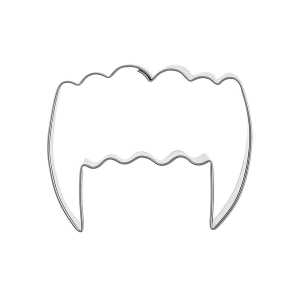 Metall kakutstickare med vampirtänder 5,5 cm
