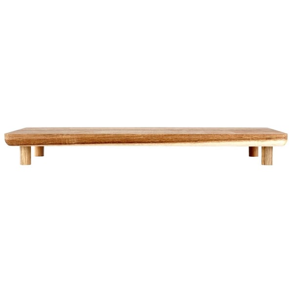 Serveringsbräda i trä på ben 36x14,5 cm