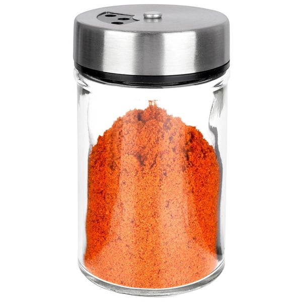 Lasinen maustesäiliö siivilällä 100 ml Lasinen maustesäiliö siivilällä 100 ml