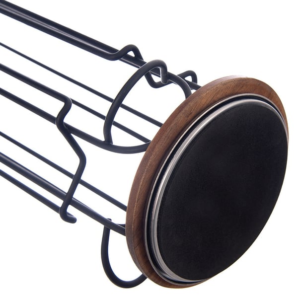 Roterende metalholder til kaffekapsler sort RADKA 33,5 cm