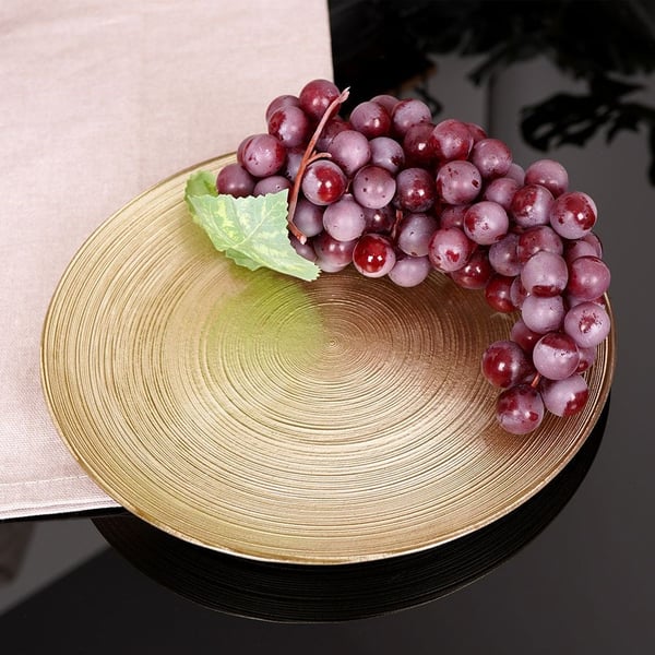 Kultainen lasinen dessertlautanen 21 cm