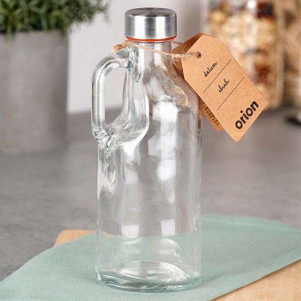 Glasflaska med handtag 550 ml