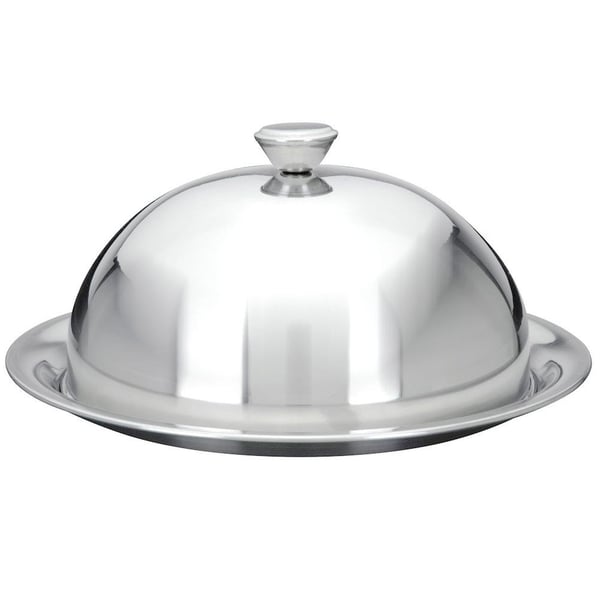 Teräksinen tarjotin kannella 26 cm