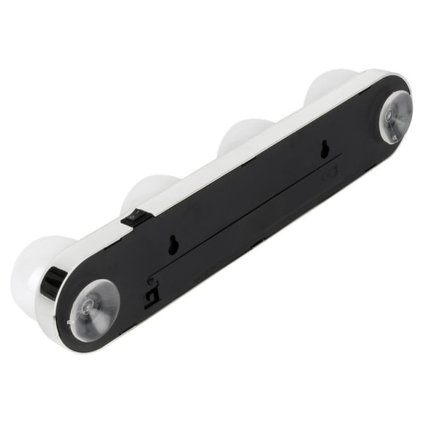 Lamper til spejl med sugekopper, 4 LED, 30,5 cm