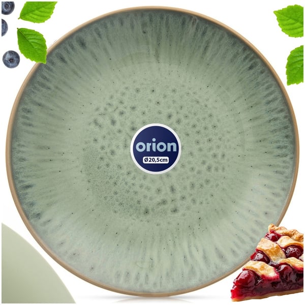 Keraaminen vihreä desserttilautanen GLAZE 20,5 cm