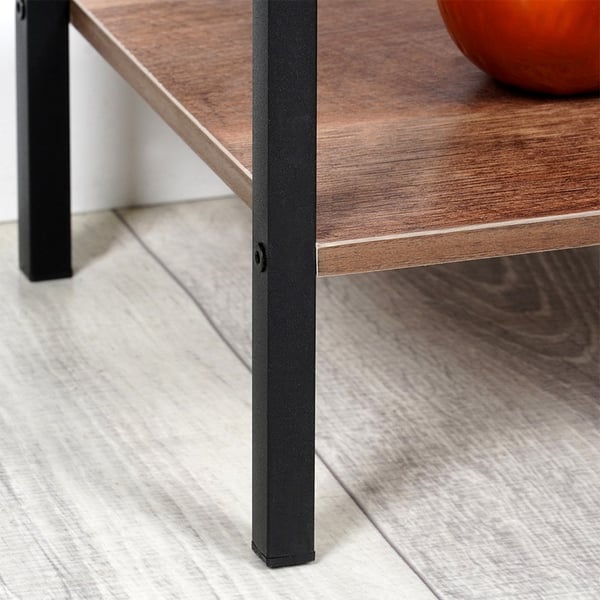 Sort metalhylde 29,5x23,5x106,5 cm