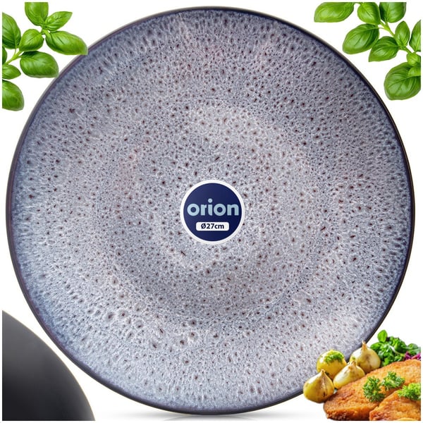 Spisetallerken flad keramisk lilla GLAZE 27 cm