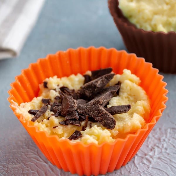 Silikone muffinsforme brun SILLINIE 5,5 cm 6 stk.