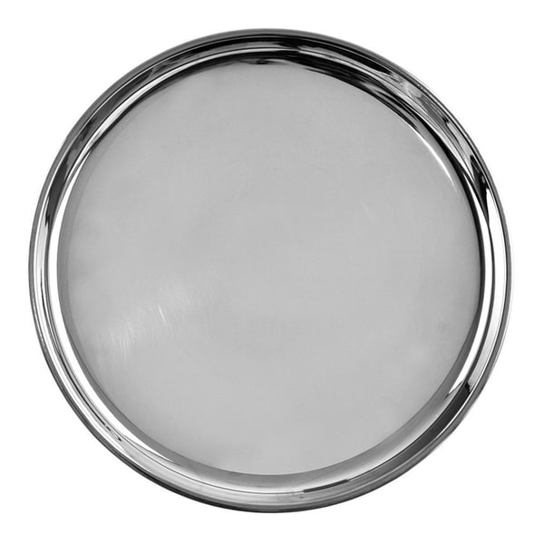 Teräksinen pyöreä tarjotin 18 cm