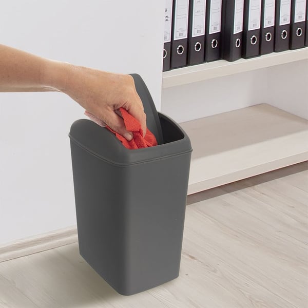 plastik skraldespand grå 5 liter
