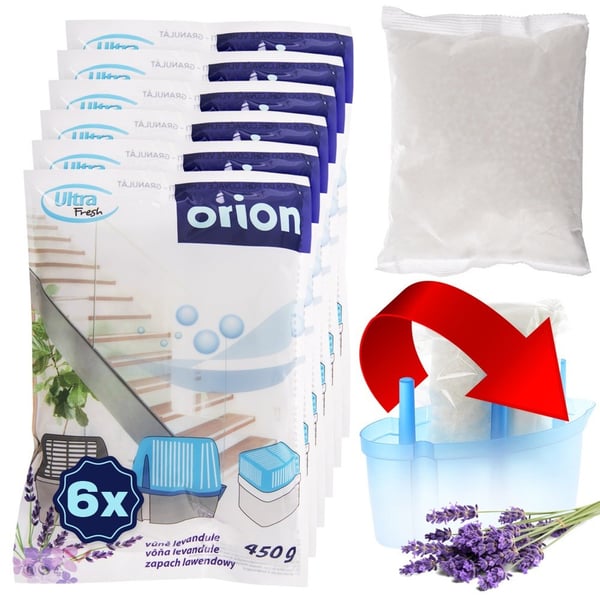 Kosteusabsorberin syöttö laventeli granulaatit ULTRA FRESH 450 g 6 kpl