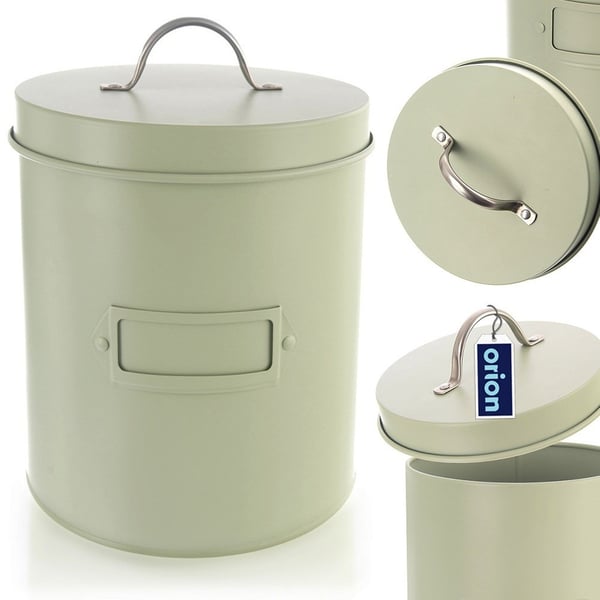 Opbevaringsbeholder metal grøn grønlig 3,3 l