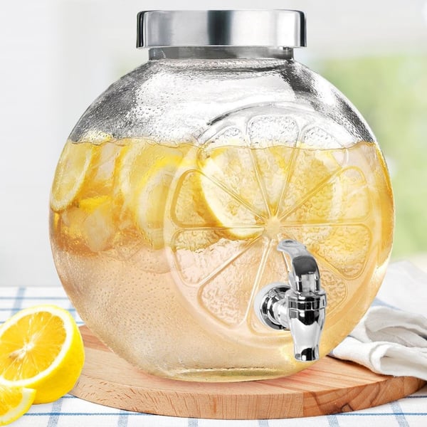 Lasinen juomapurkki hanalla 5,4 l