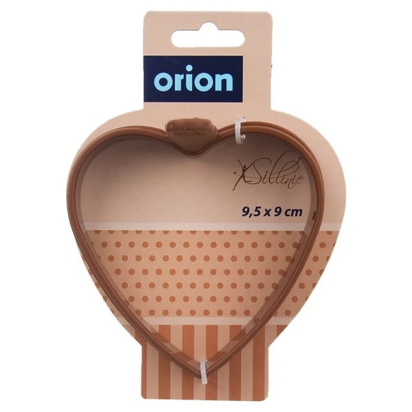 Brun silikone hjerteform til æg