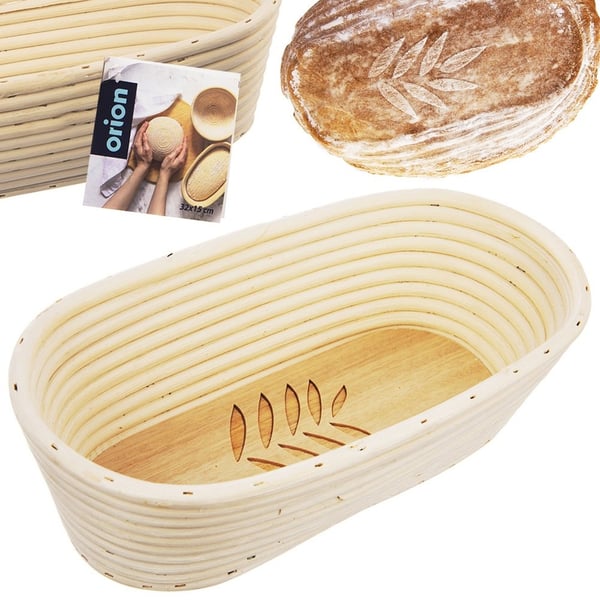 Rottinki-leivän kohotuskori 1,5 kg / 32x15x9 cm