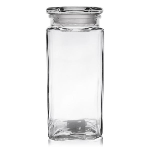 Lasinen neliöruoka-astia 1,8 l