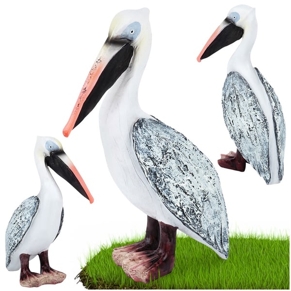 Havefigur hejre 20,5x10,5x28,5 cm