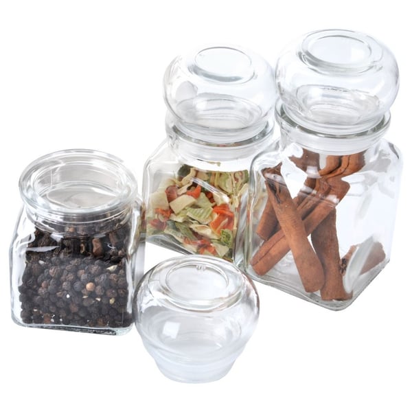 Glasburk för kryddor 120 ml 6 st