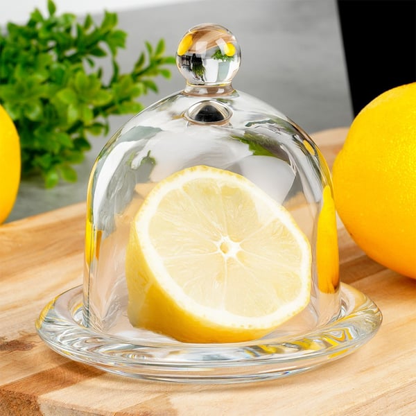 Citronbeholder i glas 9,5x9,5 cm