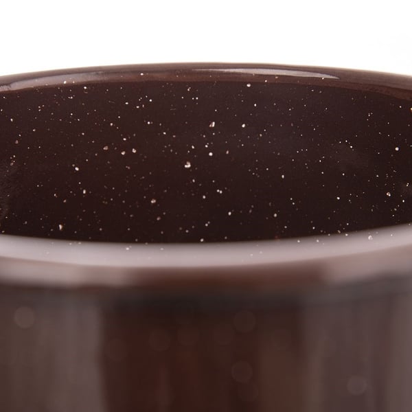 Emaljerad brun kastroll 14 cm, 900 ml
