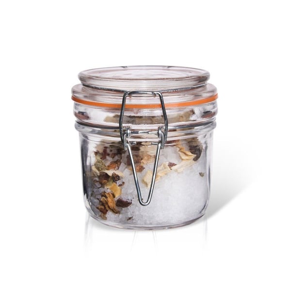 Glasburk med klipplock 220 ml