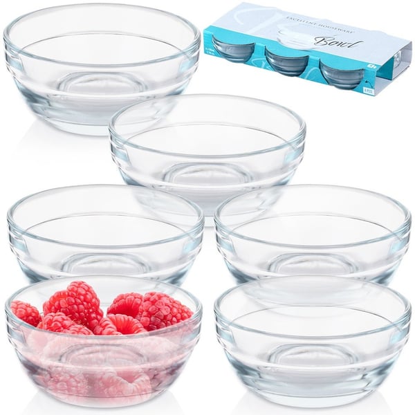 Glasskåle 7,5 cm, 80 ml, 6 stk.
