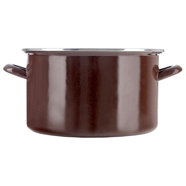 Brun emaljeret gryde 32 cm, 11,5 l