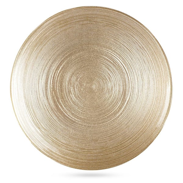Kultainen lasinen dessertlautanen 21 cm Kultainen lasinen dessertlautanen 21 cm