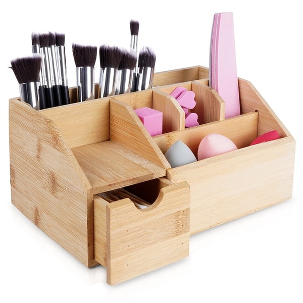 Bambus makeup-organisator 24x15x11 cm