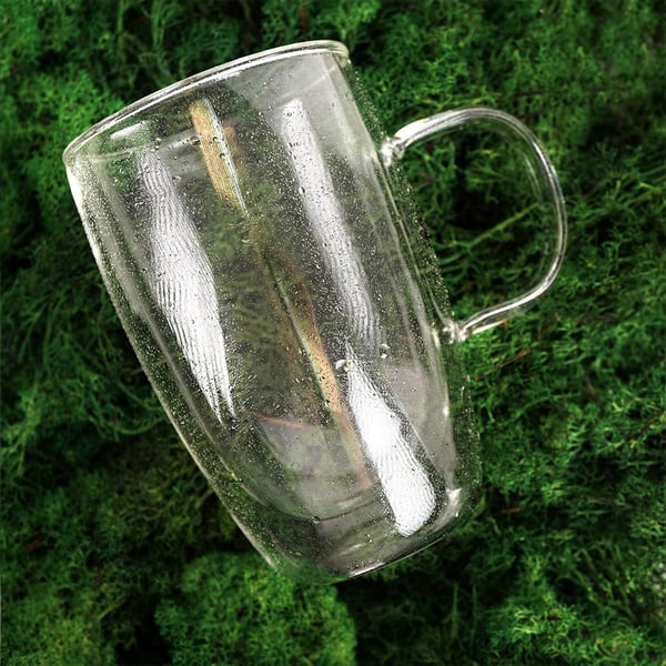 Termisk glas med dobbeltvægget til latte kaffe DOUBLE 430 ml 4 stk.